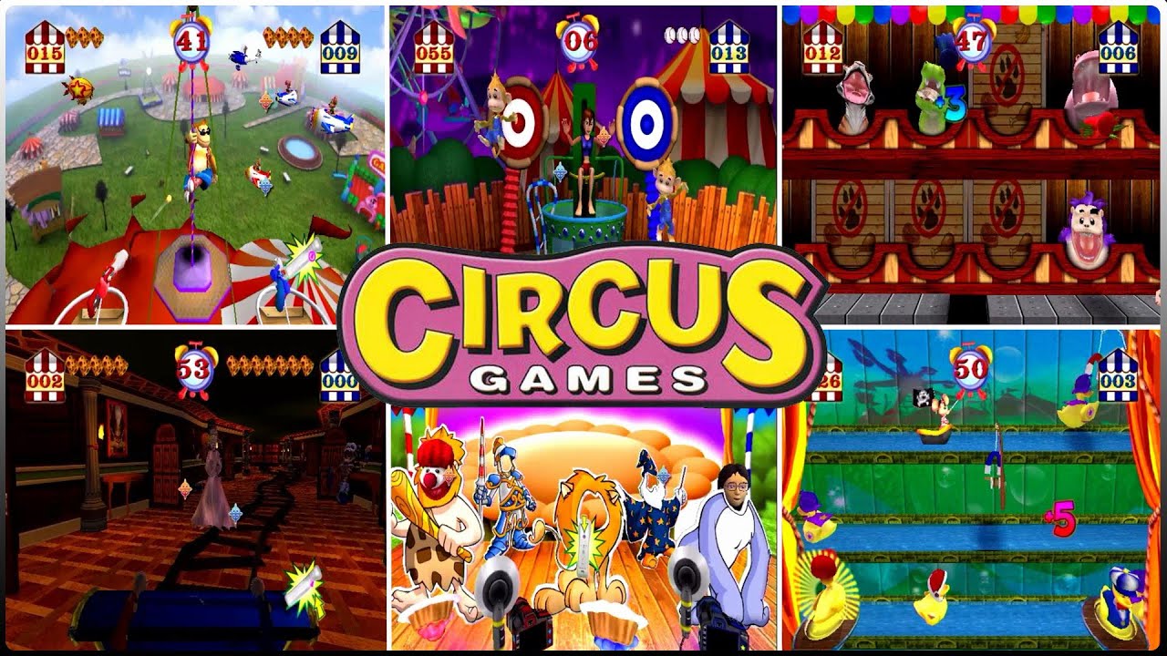 circus games - funfair party - nintendo wii minigames