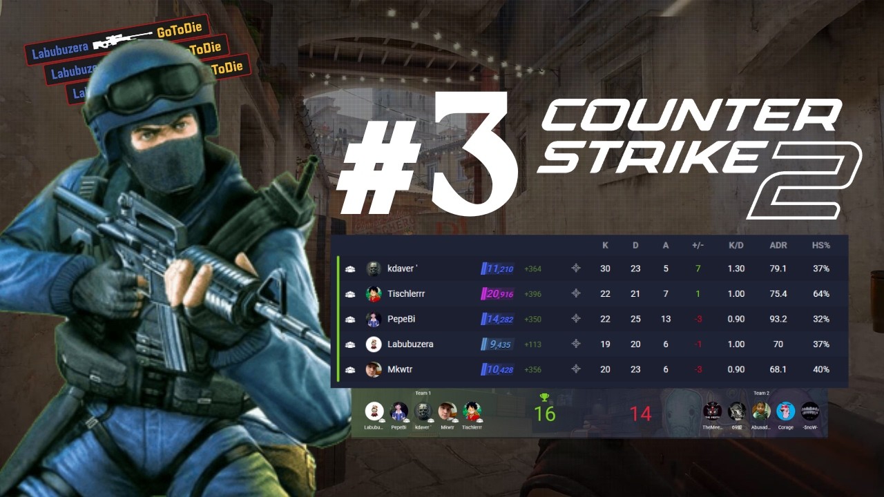 PARTIDA ÉPICA en Overpass hasta el OverTime 😨​ | Counter Strike 2 #3