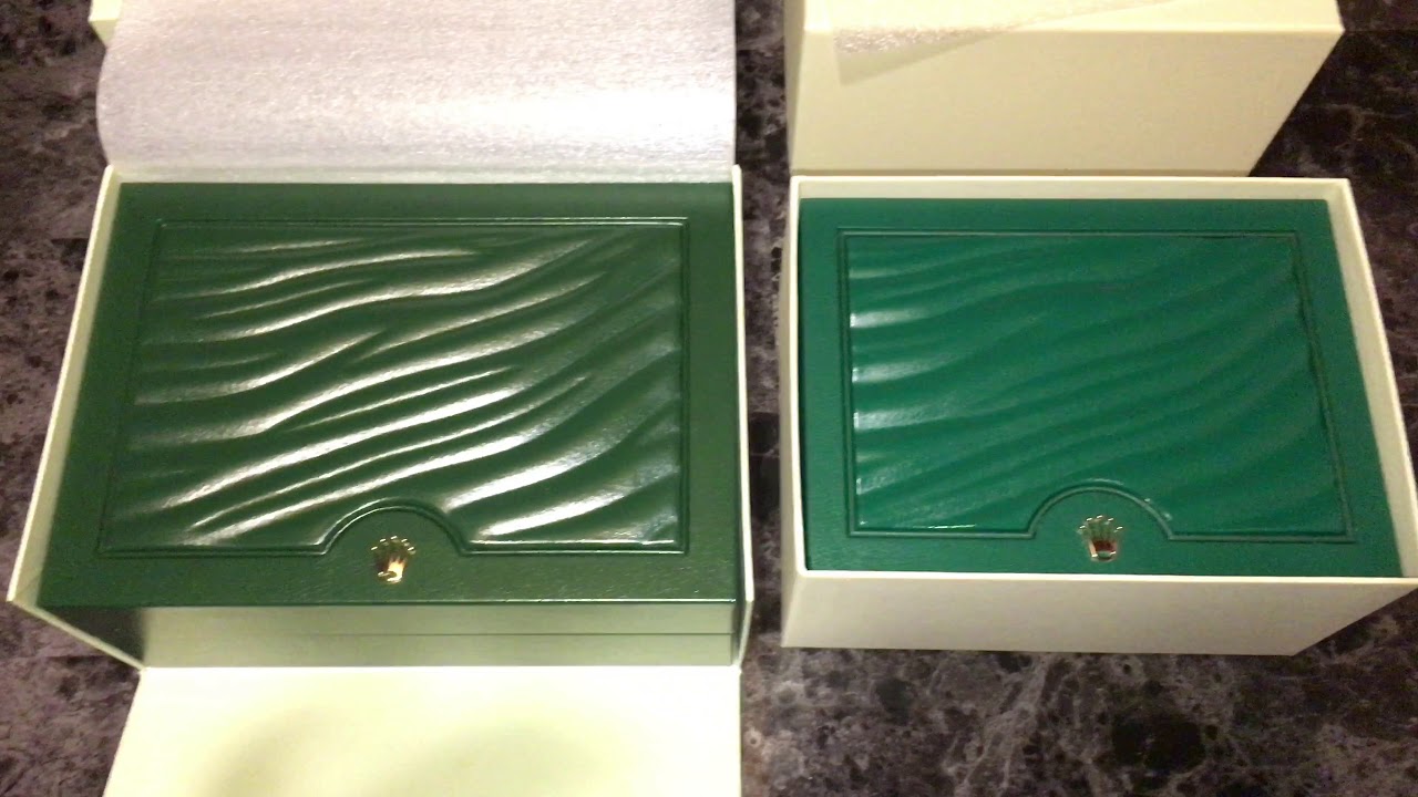 Rolex Authentic Watch Box Comparison New vs Old Review Pre 2014 vs Post 2015