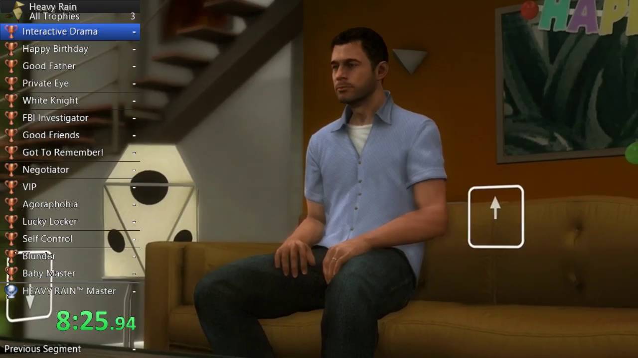 Heavy Rain All Trophies Speedrun Former WR of 