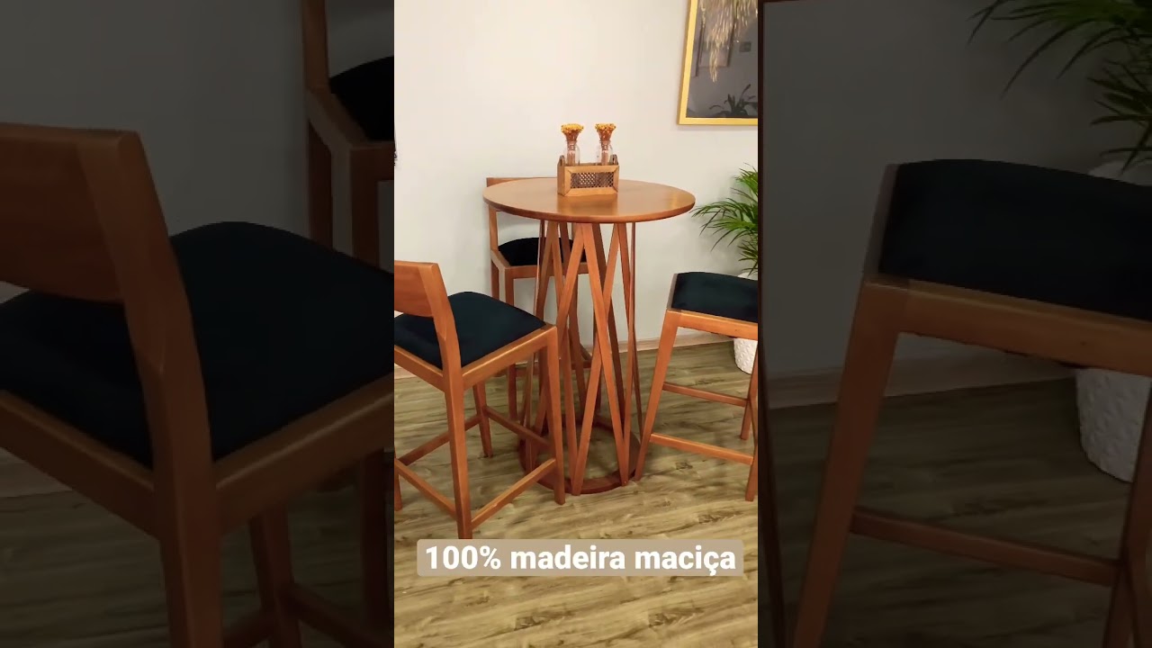 Os detalhes fazem a diferen&ccedil;a! Nosso lindo conjunto bistr&ocirc; e banquetas Home. #areagourmet #moveis