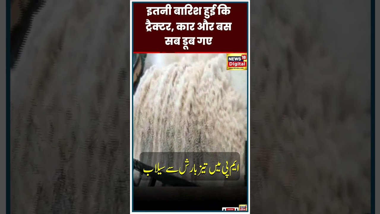 Watch : Rain brought flood in MP, all drowned | Madhya Pradesh | Rain | Flood | News18 Urdu