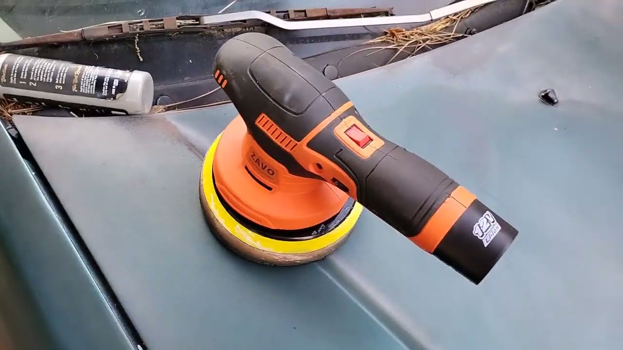 Dinowax glaze wax puts insane gloss on faded paint with a da polisher