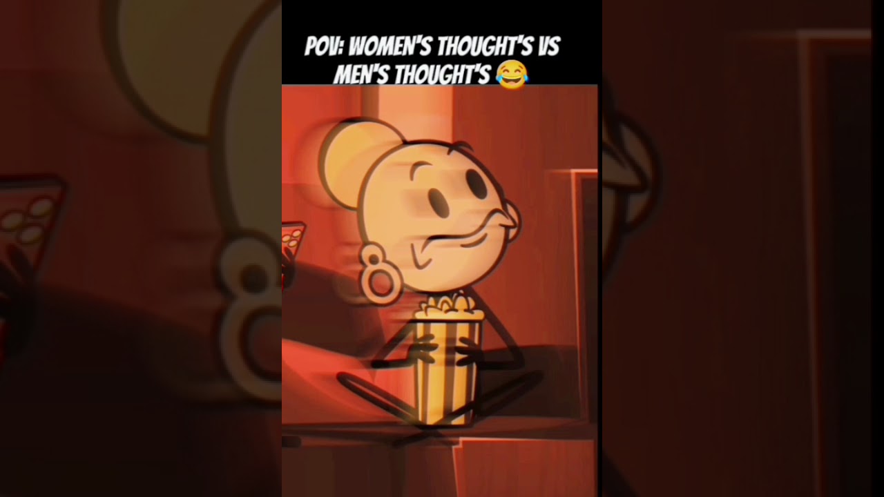 POV: Women's Thought's VS Men's Thought's 😂 #stickmancomedy #animation #trendingnow