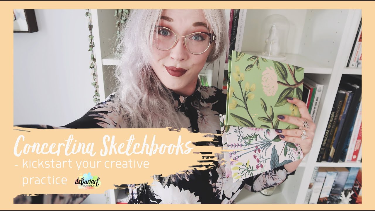 Make your Own Concertina Sketchbook (with sketchbook tour!) | Kickstart Your Creative Practice ep.1