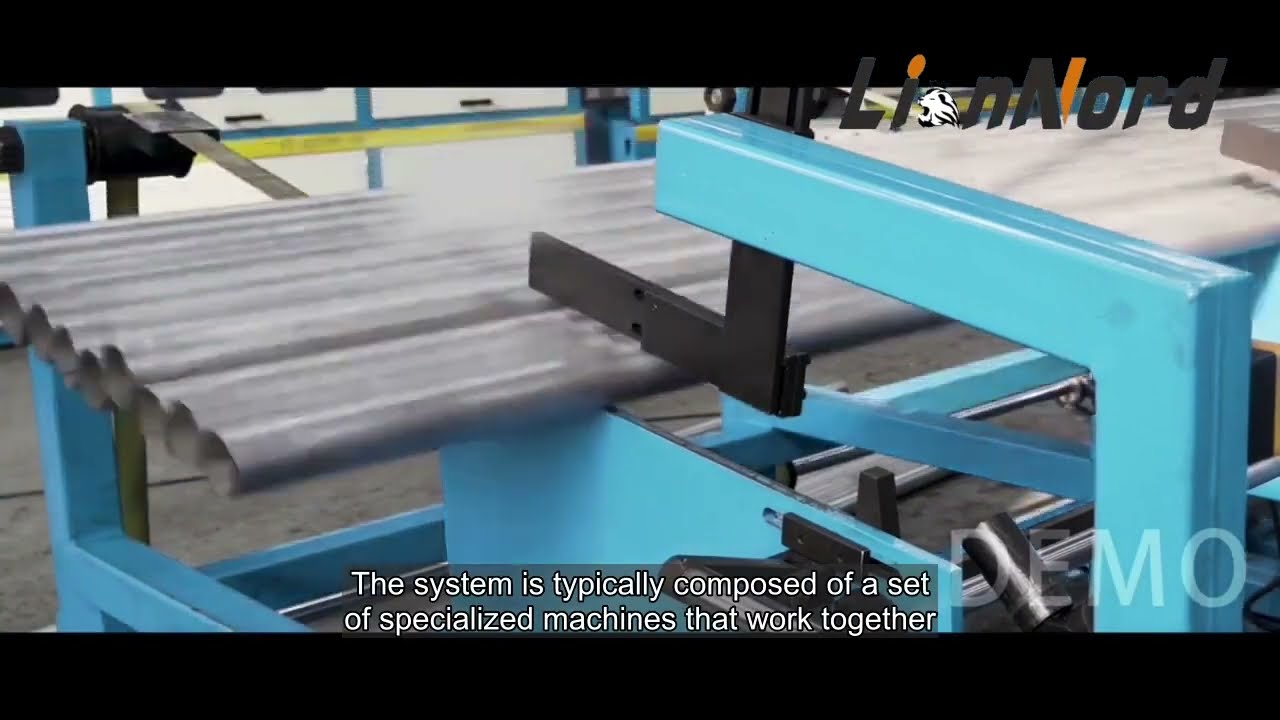 Professional Automatic pipe cutting machine production line with bundle#pipecuttingmachine
