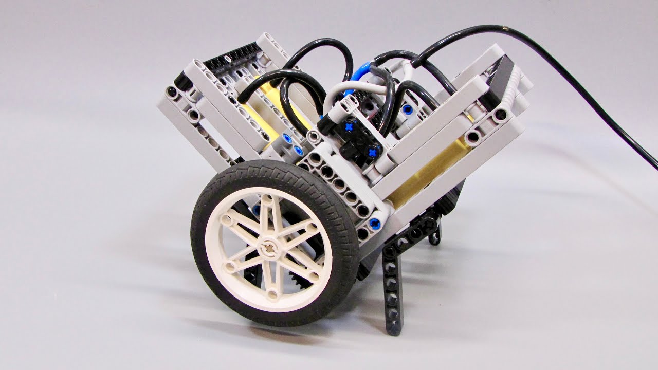 Building and Running 3 Levels of LEGO Pneumatic Engines