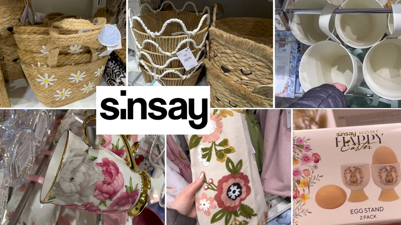 Nowości w Sinsay/Urocze kosze/Poszewki z kwiatowymi motywami 🌸