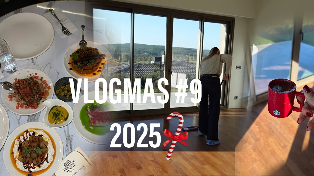 VLOGMAS #9 Yeni Evimize İlk Temizliğe Gittik, Kare'ye Tadım Yemeğine Davetliyiz