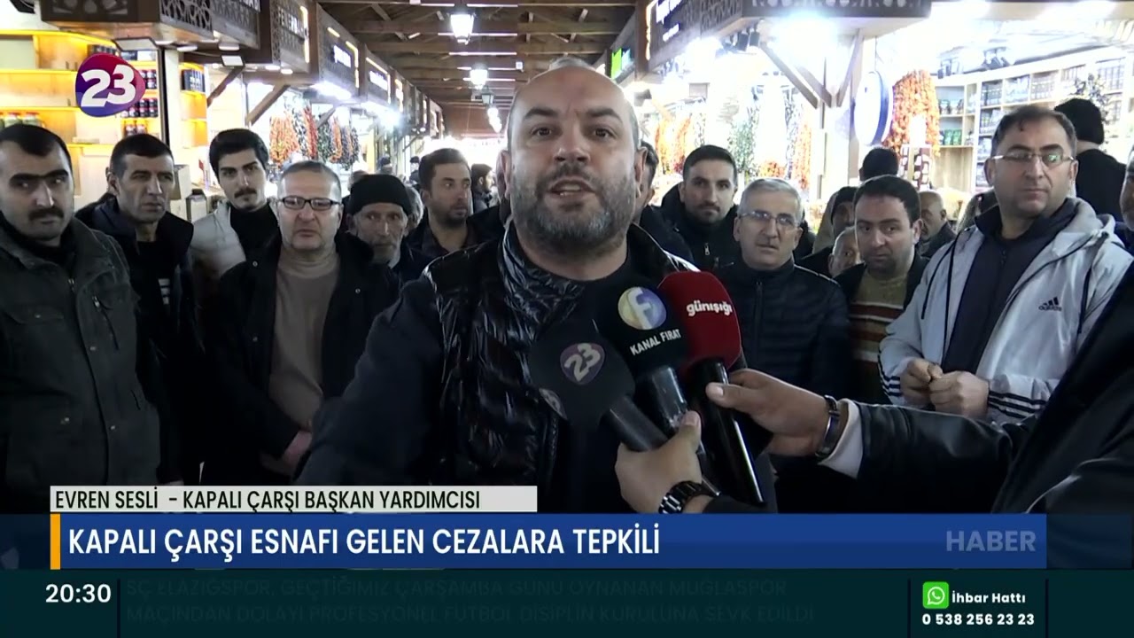 KAPALI ÇARŞI ESNAFI GELEN CEZALARA TEPKİLİ