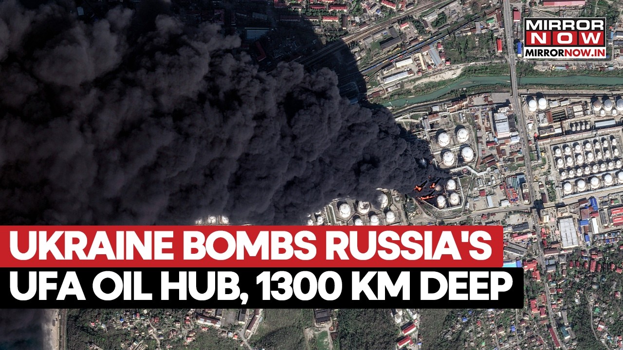 Ukraine Bombs Russia's Ufa Oil Hub Second Time As Drone Hit 1300 Km From Kyiv's Border