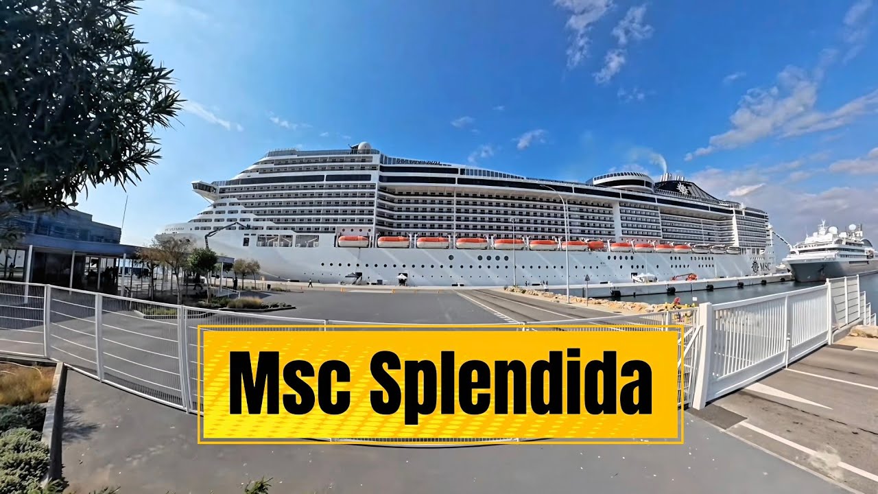 Msc Splendida 7 days Mediterranean Cruise visiting Italy  France and Spain @mscfriends 