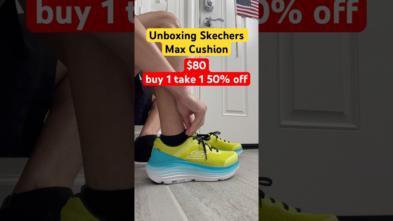 Breaking in Skechers Max Cushioning Lime #skechers #runner #run #running #runningmotivation