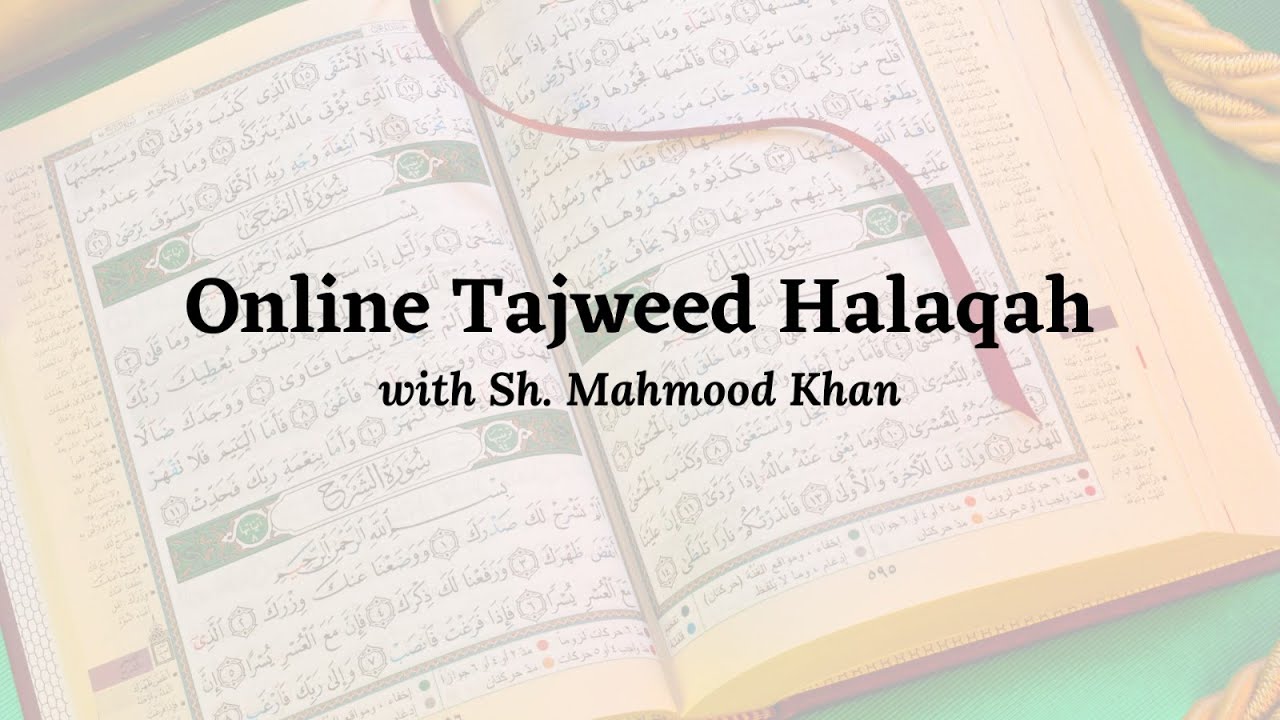 QSI Online #Tajweed #Halaqah - Friday 4th July, 2020