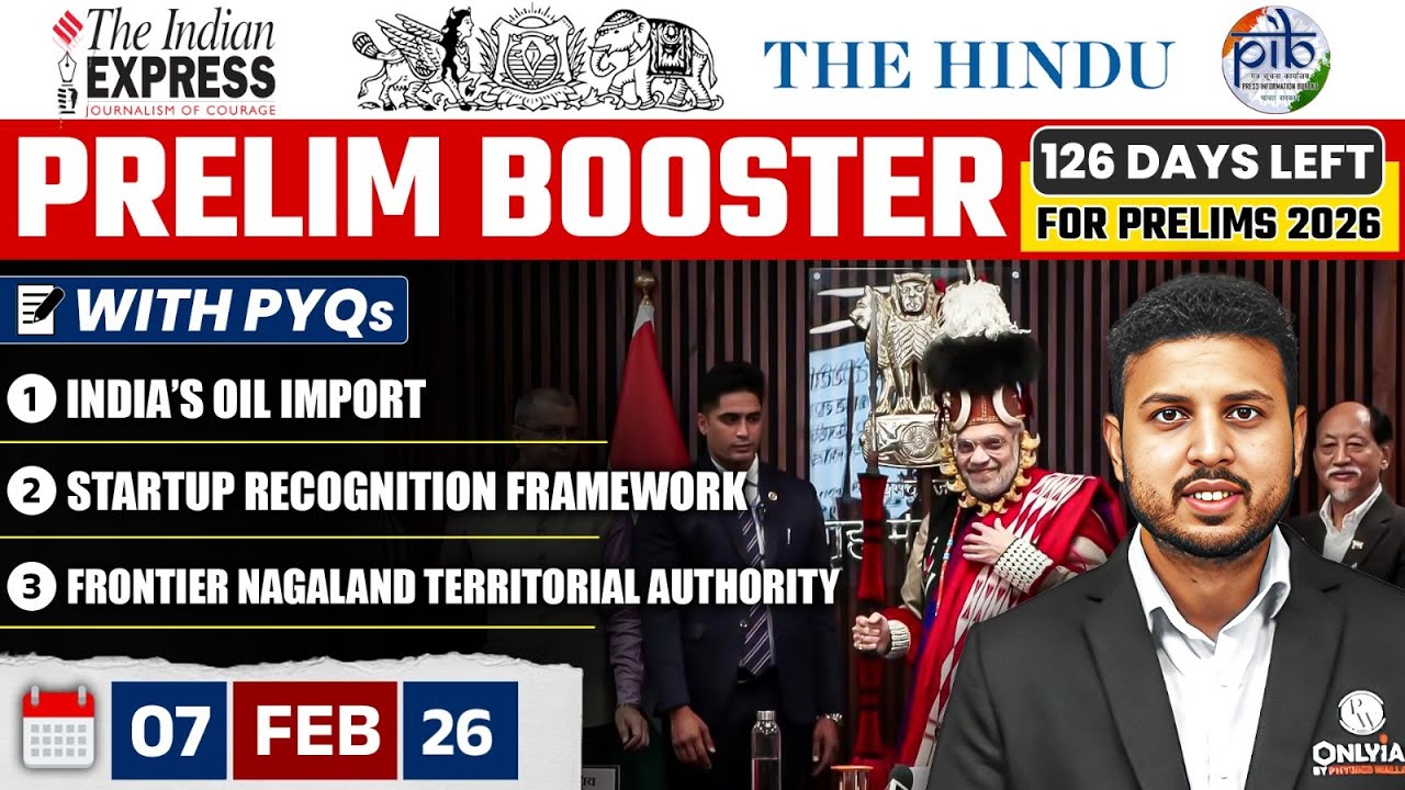 Daily Current Affairs- 7 February 2026 | The Hindu News Paper | Prelim Booster by Rishav Sharma Sir
