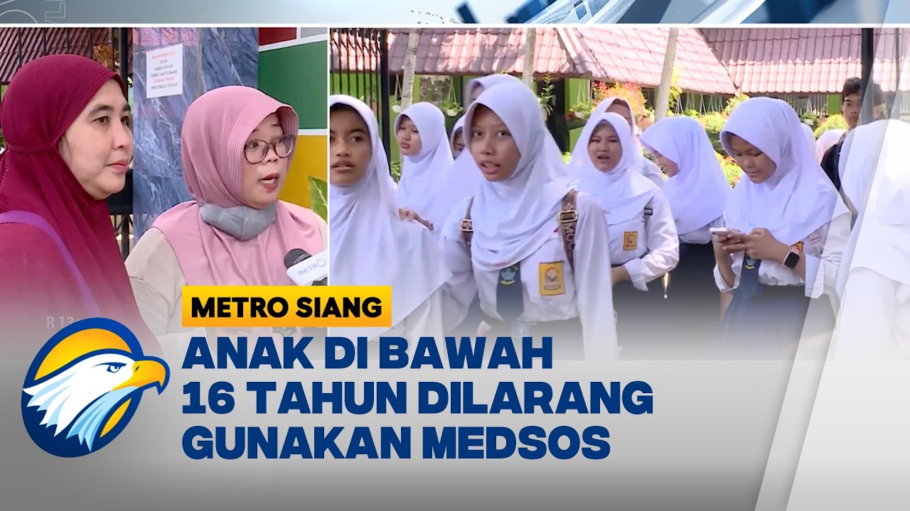 Pemerintah Larang Anak di Bawah 16 Tahun Gunakan Media Sosial, Apa Kata Orangtua? - [Metro Siang]