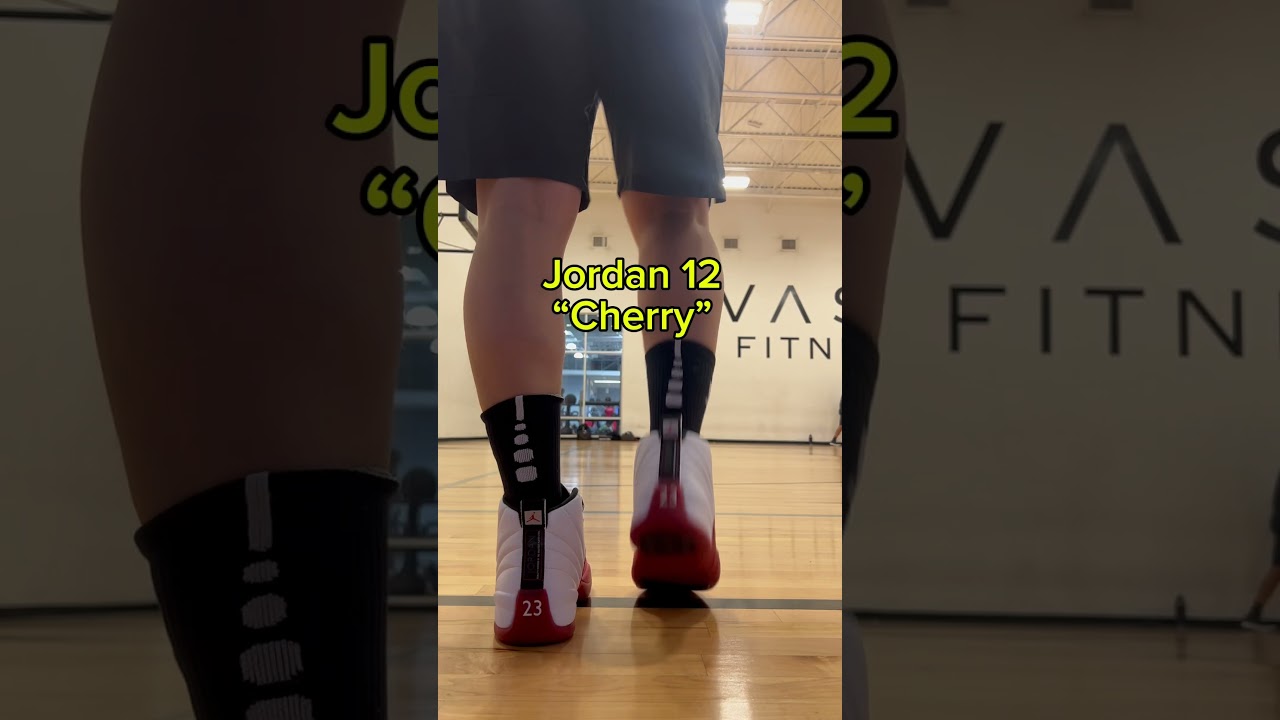 Jordan 12 cherry 🍒 🔥 retro power #jordan #jordan12 #nike #sneakers #fyp #fy #hooper #basketball