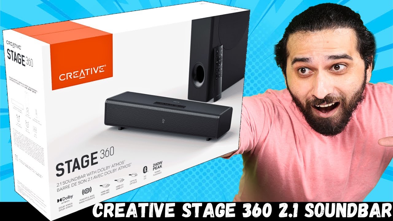 Creative Stage 360 2.1 240W Soundbar with Dolby Atmos | Born Creator