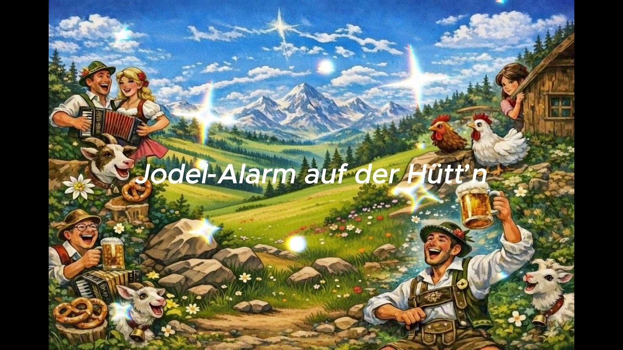Jodel Alarm auf der Hütt’n - Jodel (AI) #music #deutsch #humor #song #live