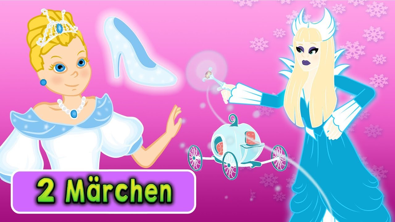 Gute Nacht Geschichte | Aschenputtel Märchen - Die Schneekönigin Zeichentrick | Märchen für Kinder