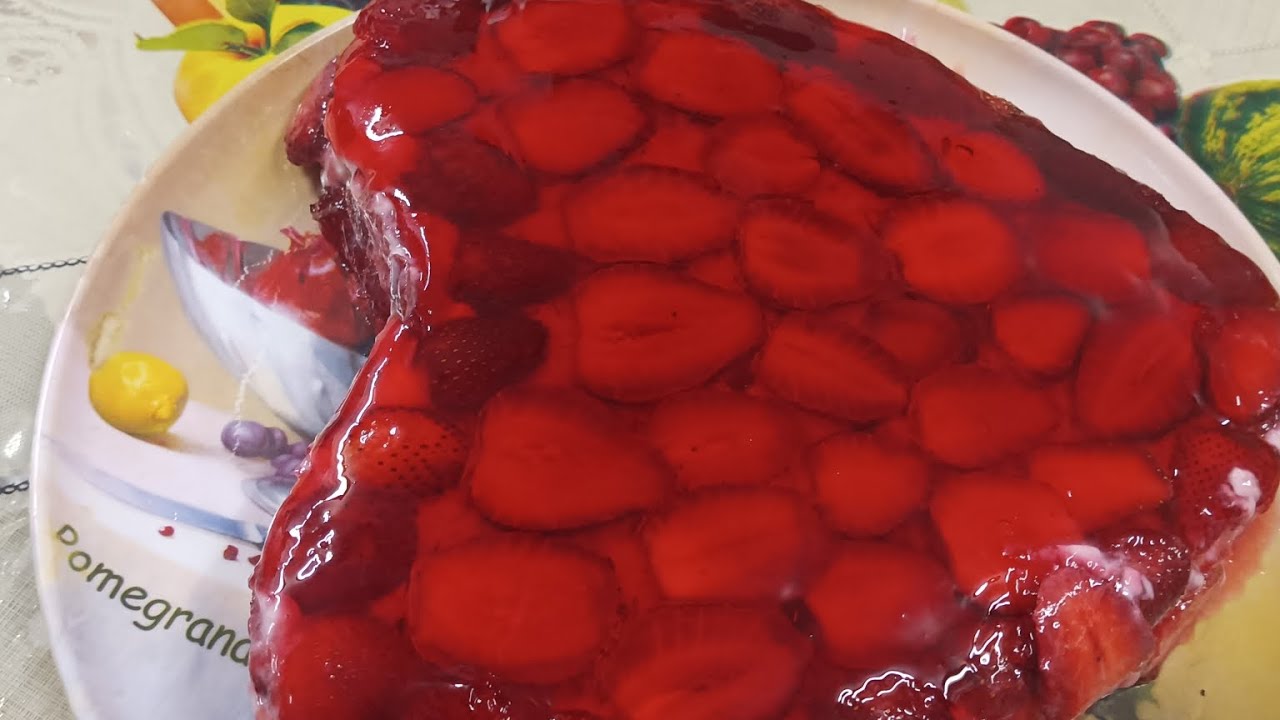 تورتة 🎂جيلى فراوله🍓👍🏻🍰 ساقعه