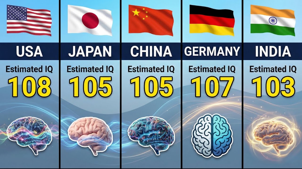 Smartest Countries in the World Ranked by IQ (2025)