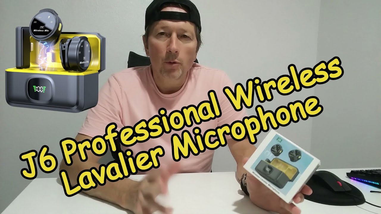 J6 Professional Wireless Lavalier Microphone with Charging Case, Unboxing And Full Review