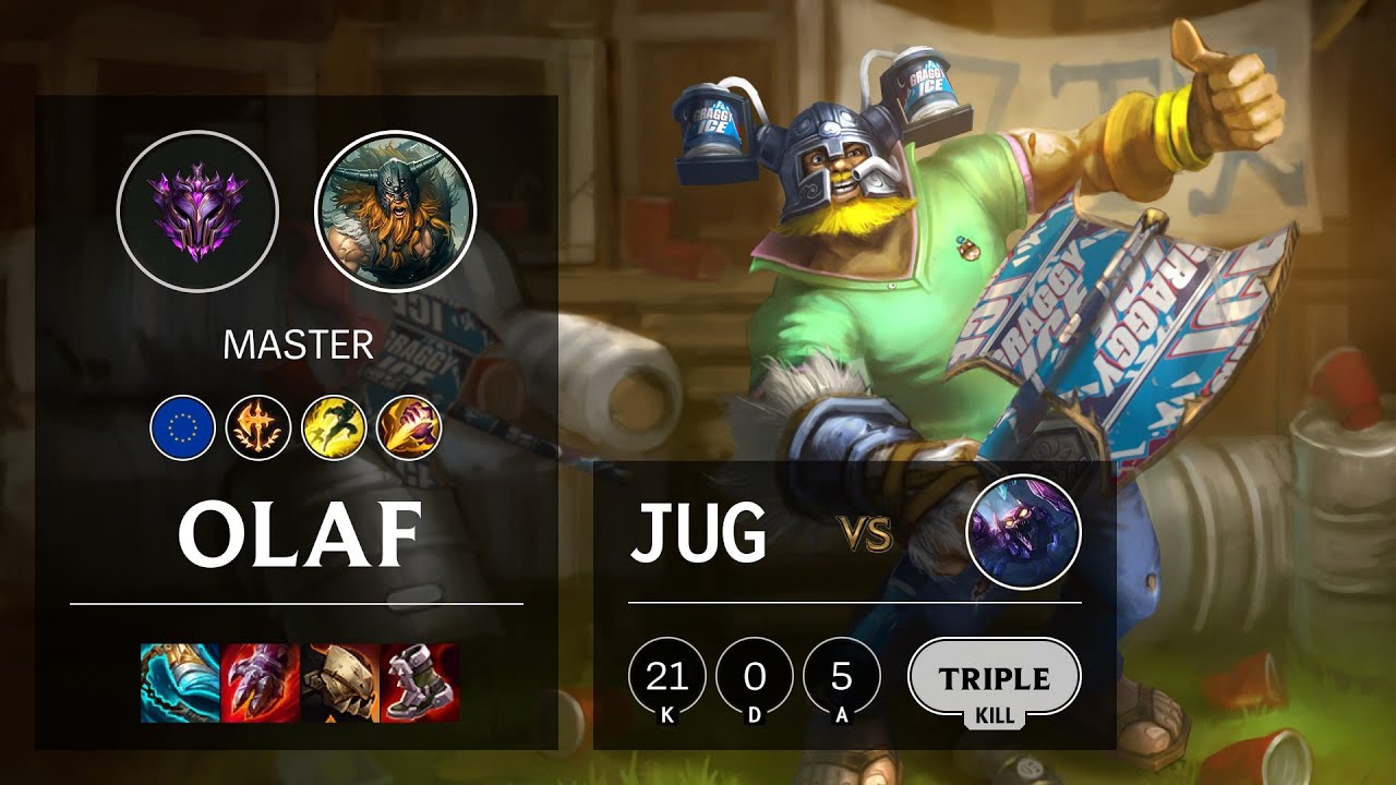 Olaf Jungle vs Skarner - EUW Master Patch 11.8