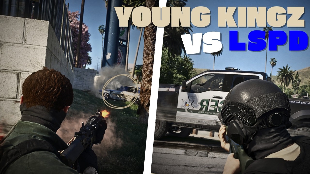 BANCO CENTRAL SALE MAL Y... | YOUNG KINGZ vs LSPD | DovuxLife