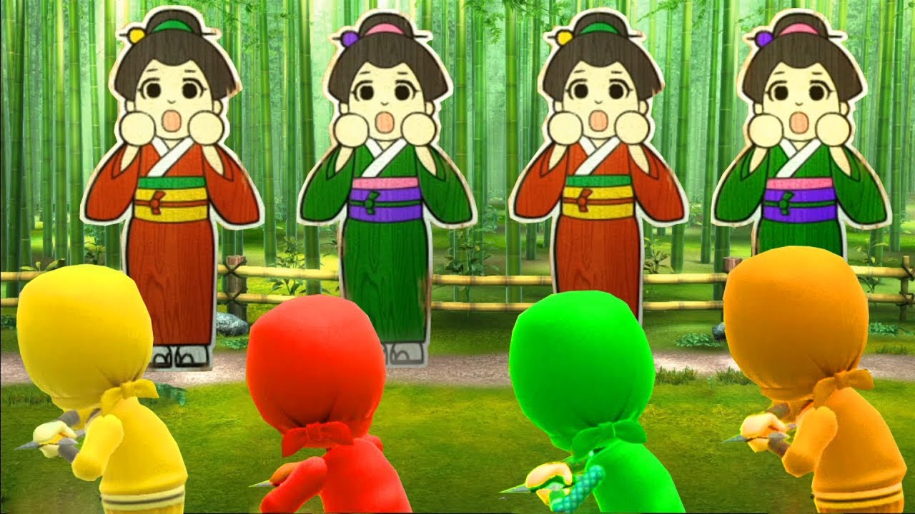 Wii Party U Minigames - Player vs Jianjun vs Susie vs Joot (Master Difficulty)