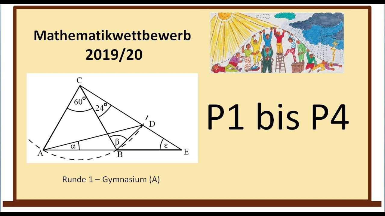 Mathematikwettbewerb Hessen 8. Kl. 2019/20 - Lösungen P1-P4