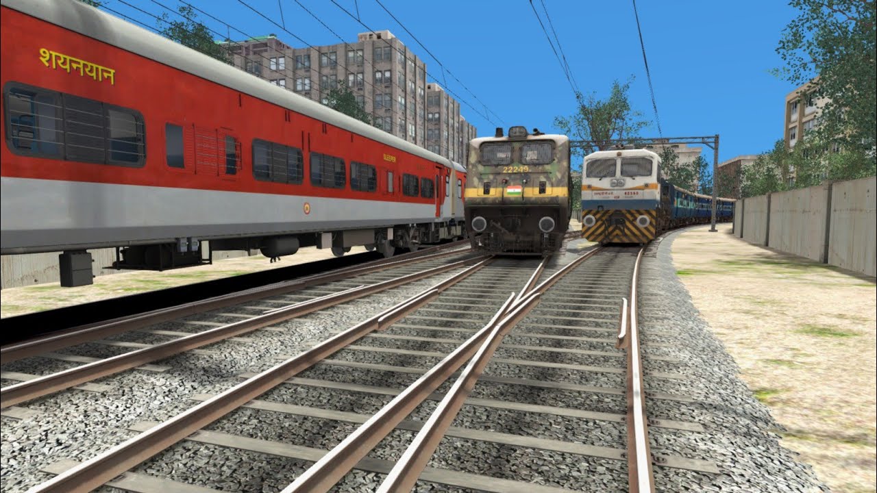 indian super fast train crossing | level crossing | railroad crossing