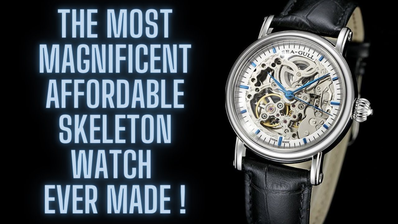 SEA-GULL M182SK AUTOMATIC SKELETON WATCH UNAVOIDABLE BEAUTY