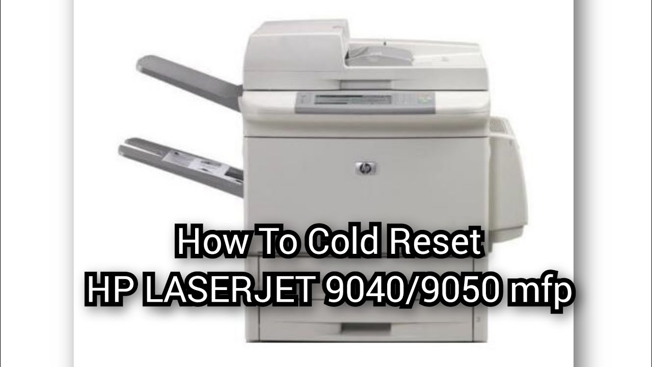 How to Cold Reset HP LASERJET 9040/9050 mfp | Tech Video #printer