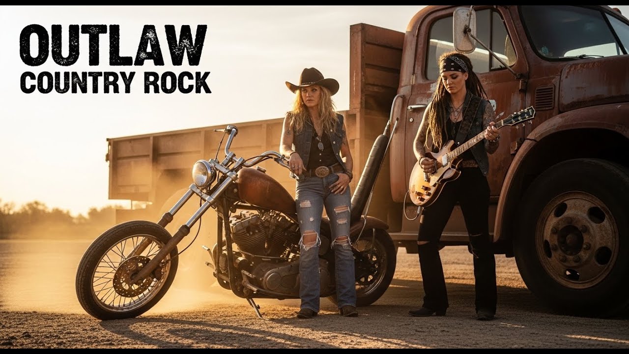 Outlaw Country Rock 🔥 Country Rock Highway 🎸 Dusty Roads & Open Skies