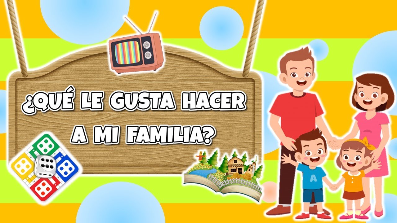 &iquest;QU&Eacute; LE GUSTA HACER A MI FAMILIA? 👧❓ 👦 - &iquest;C&oacute;mo nos divertimos en familia?  👨&zwj;👩&zwj;👧&zwj;👦