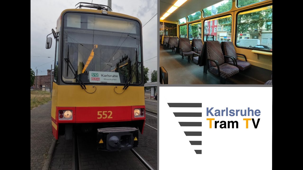 Mit Tw 552 von KA nach Ittersbach und zurück | letzte GT8-80C Planeinsätze (S12) | Karlsruhe Tram TV