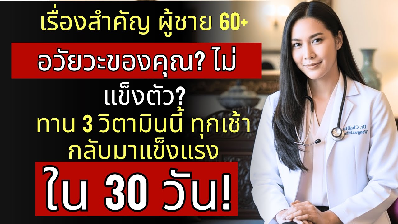 ผู้ชายอายุ 60+: 3 วิตามินสำคัญเพิ่มพลัง สมรรถภาพ และความแข็งแรงสำหรับผู้ชาย