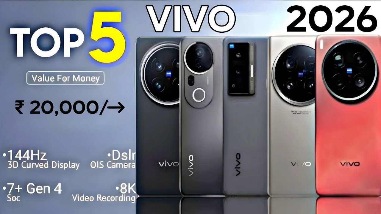 Top 5 best Vivo phone under 20000 2026