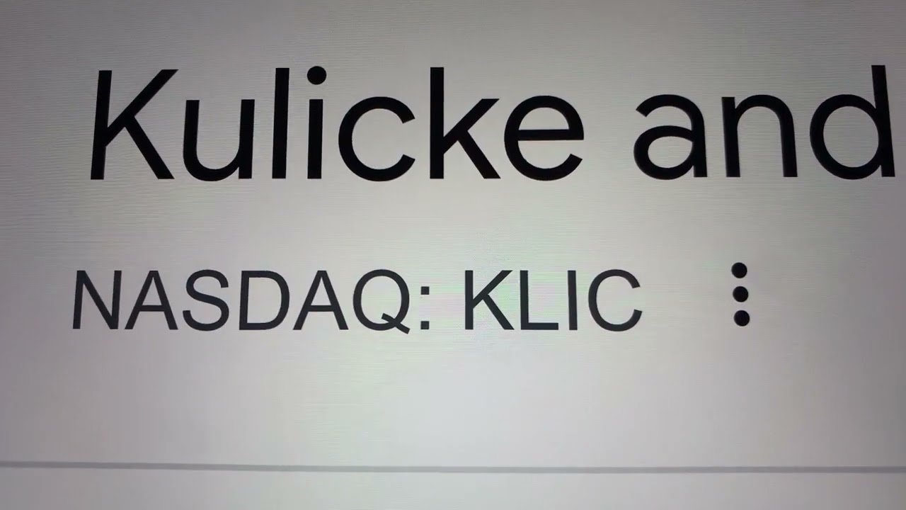 🔴 Kulicke and Soffa Industries Inc. KLIC Stock Trading Facts 🔴