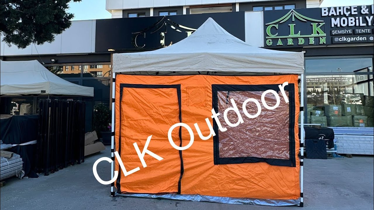 CLK 3x3 Gazebo Portatif Katlanır Kamp Çadırı Tente Kurulum ve Tanıtım Videosu