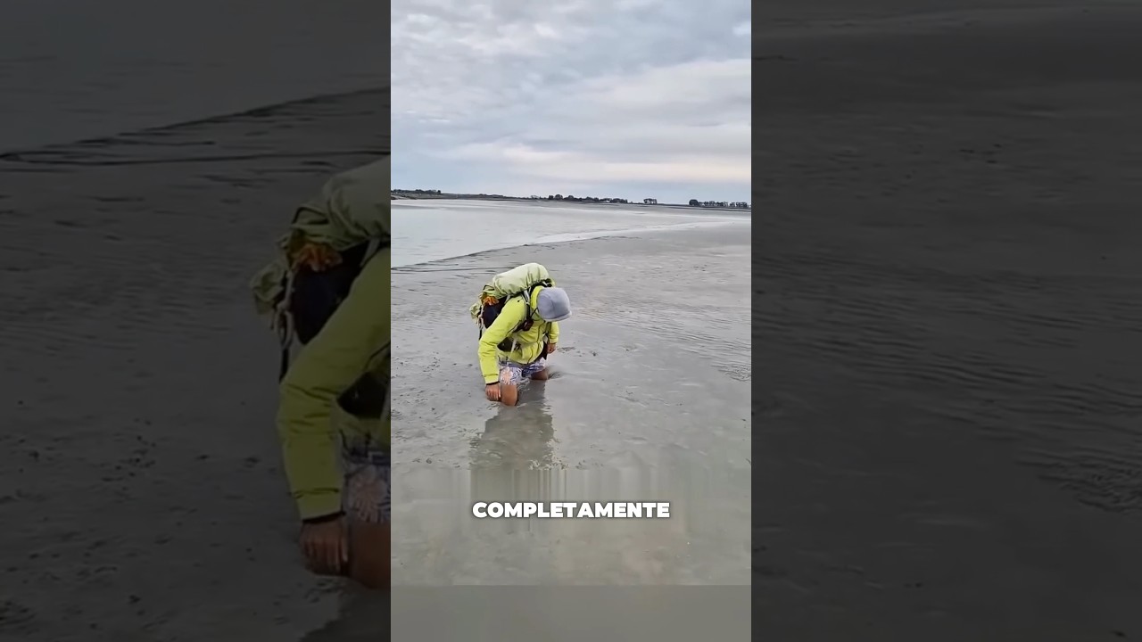 Uomo intrappolato nelle sabbie mobili