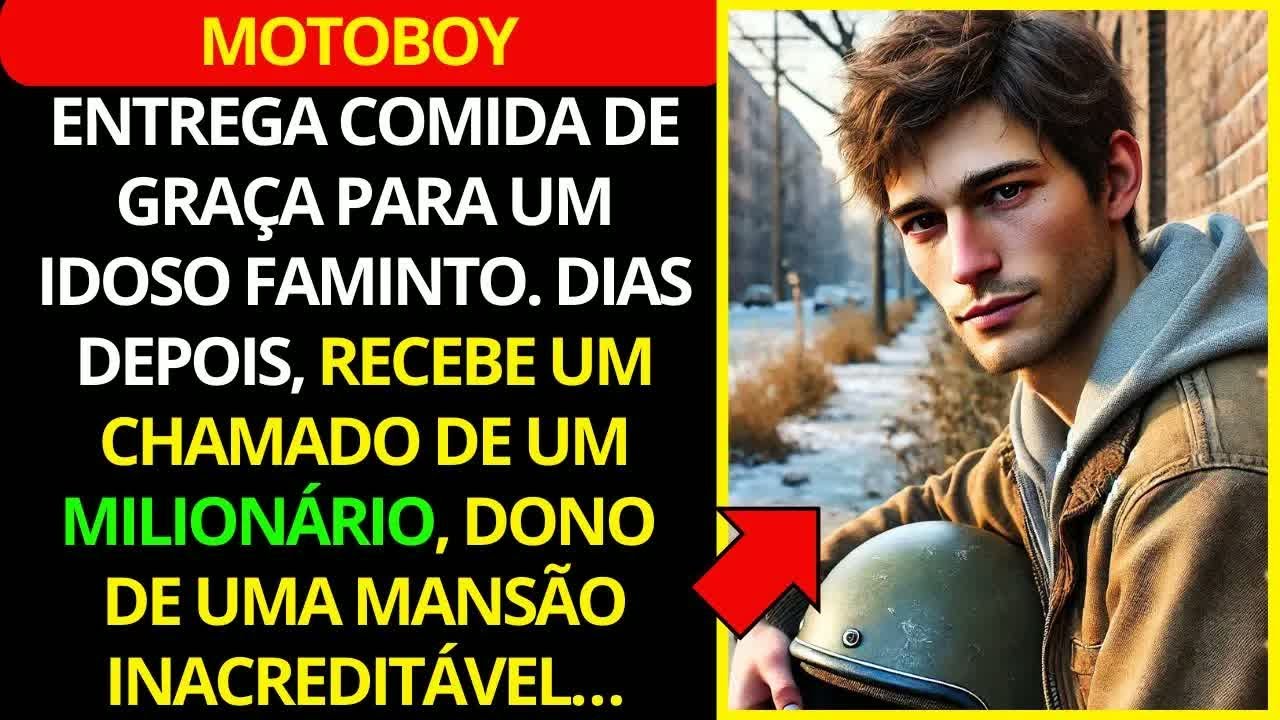 Motoboy entrega comida de graça para um IDOSO FAMINTO. Dias depois, recebe um chamado de um MILIONÁR