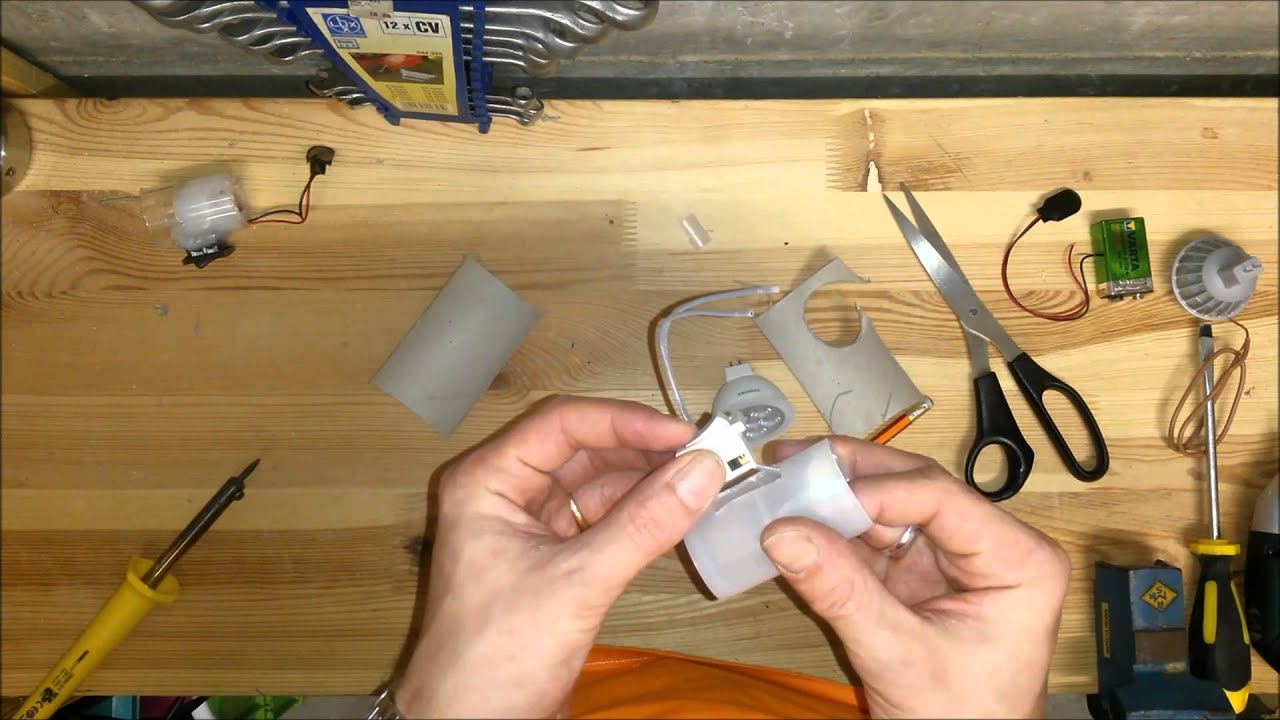 DIY Taschenlampe / How To: Taschenlampe selber macher / Lampe selbst gemacht / - ZOA