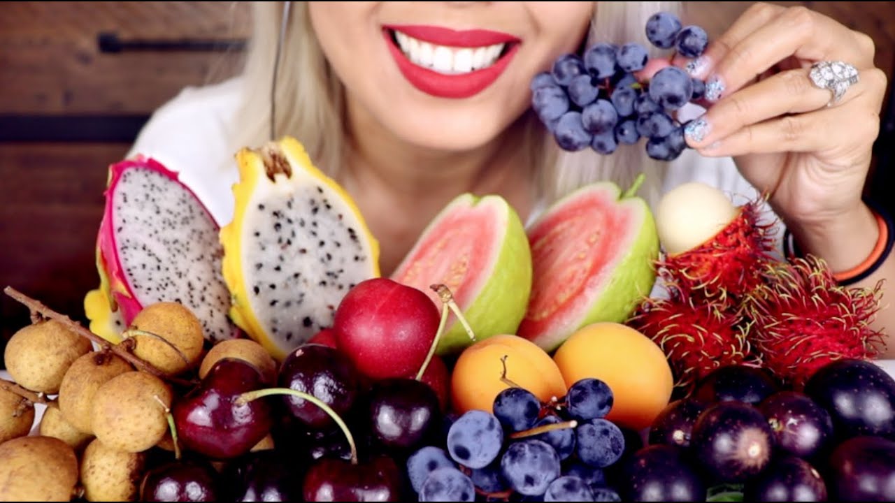 ASMR Eating Exotic Fruit | Crunchy Eating Sounds *No Talking