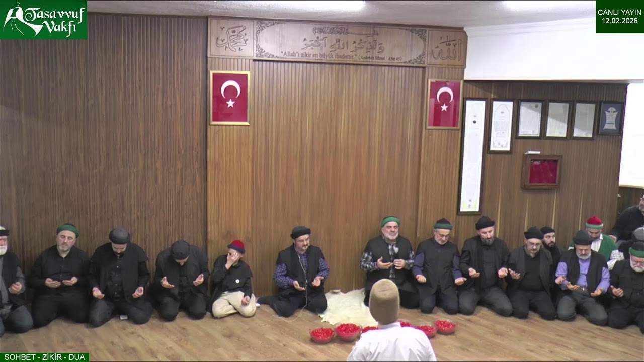 CANLI YAYIN -ZİKİR -DUA - 12.02.2026 #mustafaözbağ #tasavvufvakfı #canlı #üstat #tasavvuf #sema #dua