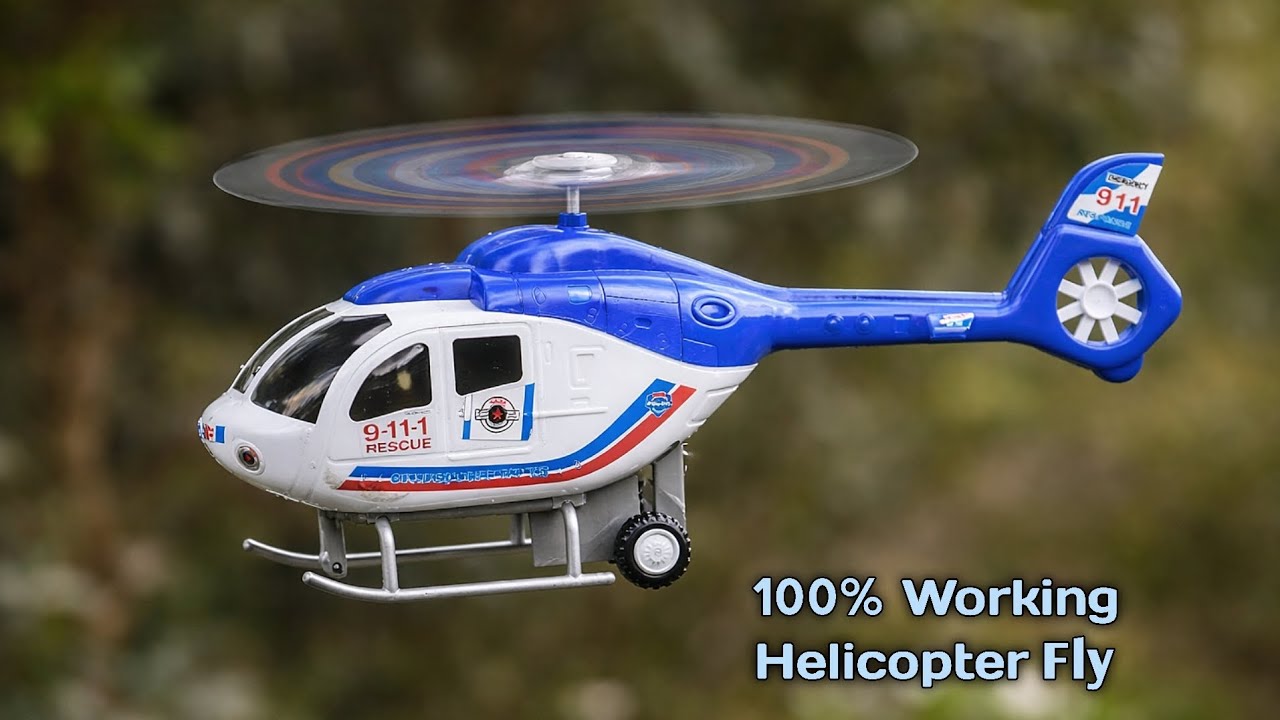 How to transform a toy helicopter into a flying helicopter | 100% Working Homemade Helicopter 
