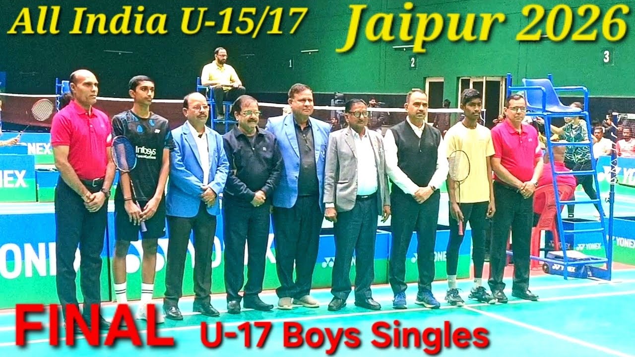 💥FINAL💥U17 Boys Singles, Neeraj Nair Vs Suhaas K R, All India Jaipur Jan 2026