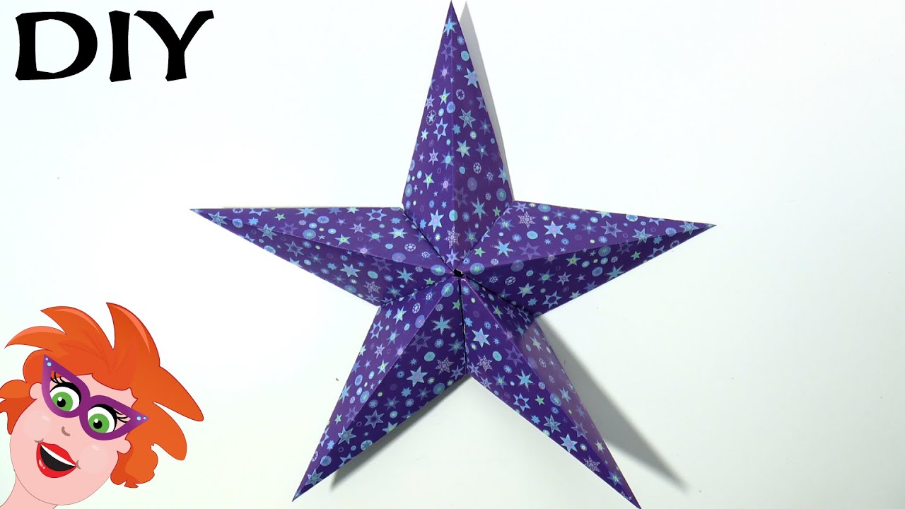 Origami ster vouwen voor kerst