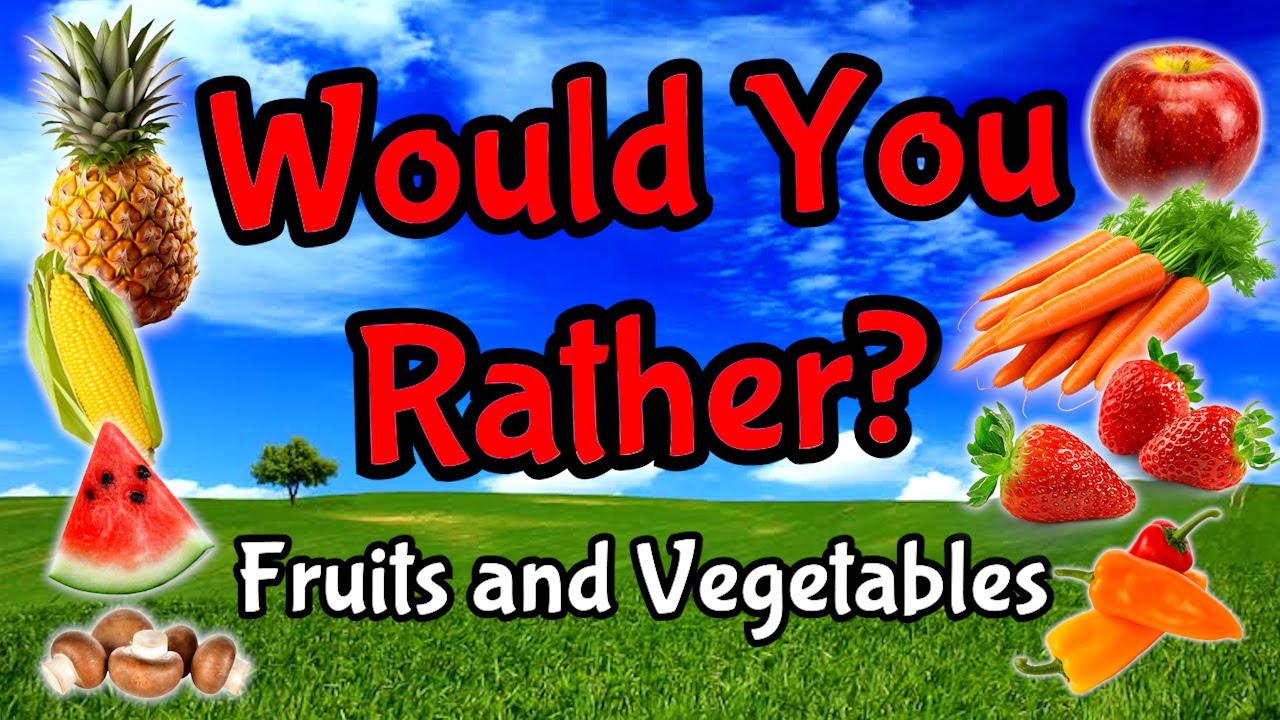 Would You Rather? Workout! (Fruits and Vegetables) - Brain Break - Fun and Easy Exercises